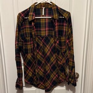 Free People Plaid Shirt